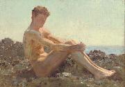 Henry Scott Tuke The Sun-bather Spain oil painting artist